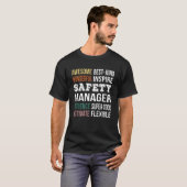 Bewertung des Sicherheitsleiters T-Shirt (Vorne ganz)