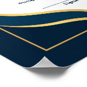 Bewertung Gold-Blue-Zertifikat Poster (Ecke)