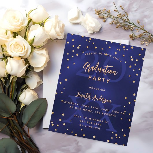 Bewertung Partei Blue-Year Budget Invititation Flyer