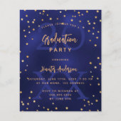 Bewertung Partei Blue-Year Budget Invititation Flyer (Vorne)