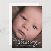 Bewertung unserer Blessings Baby Birth Ankündigung (Vorne/Hinten)