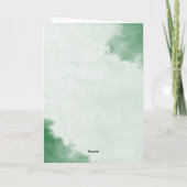 Bewertung von Biologiemanoren in Grün Dankeskarte (Rückseite)