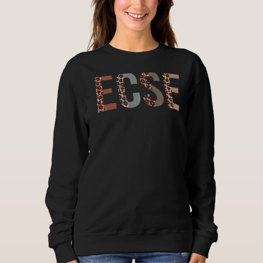 Bewertung von Ecse Leopard bei Frauen für W Sweatshirt (Vorderseite)