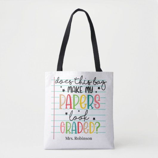 Bewertung von Funny Teacher Tasche (Vorderseite)