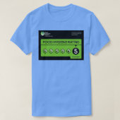 Bewertung von Lebensmitteln Original Display 5 Sta T-Shirt (Design vorne)