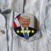 Bewertung von Präsident Donald Trump Button (Beispiel)