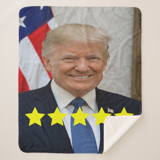 Bewertung von Präsident Donald Trump Sherpadecke (Vorderseite)