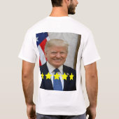 Bewertung von Präsident Donald Trump T-Shirt (Rückseite)