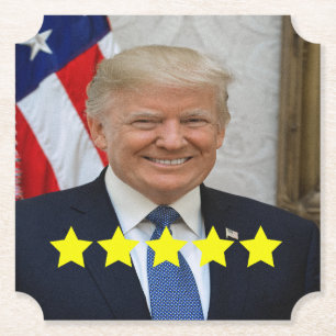 Bewertung von Präsident Donald Trump Untersetzer