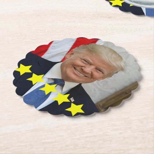 Bewertung von Präsident Donald Trump Untersetzer (angewinkelt)