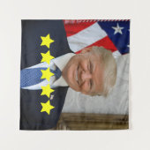 Bewertung von Präsident Donald Trump Wandteppich (Vorderseite (Horizontal))