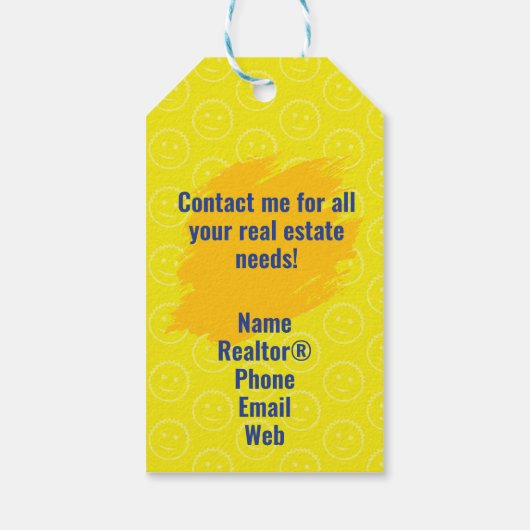 Bewertung von Realtor Pop-by-Sponge-Scrub-Client Geschenkanhänger (Rückseite)