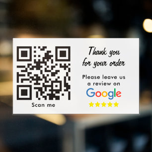 Bewertung von Unternehmen mit Google-Bewertungen Q Rechteckiger Aufkleber