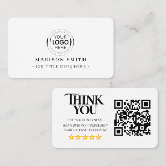 Bewertungen von Unternehmen QR-Code-Überprüfung Visitenkarte