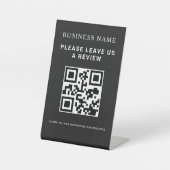 Bewertungs-QR-Code Geschäftsfirma Sockelschild (Vorderseite)