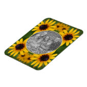 Bewi auf Schwarz Mit Augen Susan Blume Fügen Sie I Magnet (Linke Seite)