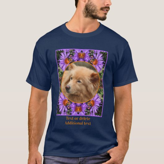 Bewi On Aster Blume Rahmen erstellen Sie Ihr eigen T-Shirt (Vorderseite)