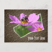 Bewi on Cosmos Blume Anpassbare Postkarte (Vorderseite)