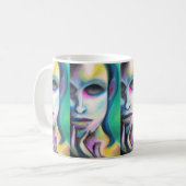 bewirten Sie creepy sonderbares alien des Kaffeetasse (Vorderseite Links)
