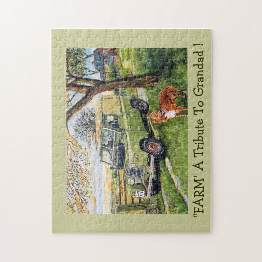 "BEWIRTSCHAFTEN Sie" einen Tribut zum Grandad! Puzzle (Vertikal)