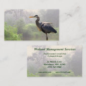 Bewirtschaftung von Wäldern Visitenkarte (Vorne/Hinten)