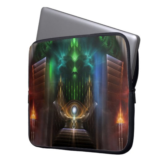Bewirtung des Oz Fraktal Art Laptop-Sieb Laptopschutzhülle (Vorderseite Links)