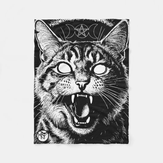 Bewitched Tabby Fleecedecke (Vorderseite)