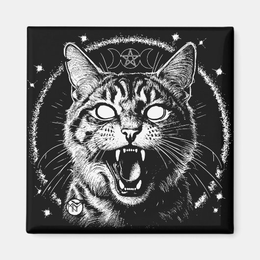 Bewitched Tabby Magnet (Vorne)