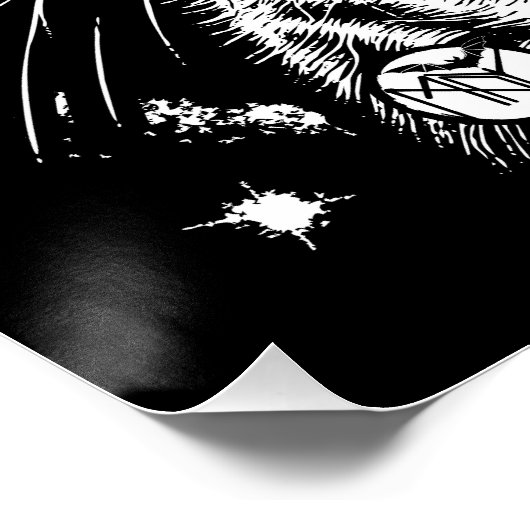 Bewitched Tabby Poster (Ecke)