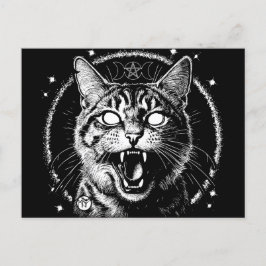 Bewitched Tabby Postkarte