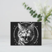Bewitched Tabby Postkarte (Stehend Vorderseite)