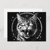 Bewitched Tabby Postkarte (Vorne/Hinten)