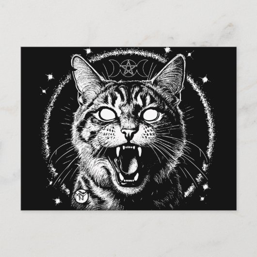 Bewitched Tabby Postkarte (Vorderseite)