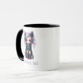 Bewitchend kühne gotische Girl Halloween-Tasse Tasse (Vorderseite Links)