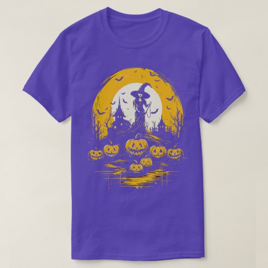 Bewitching SchönheitsHalloween Hexe T-Shirt (Design vorne)