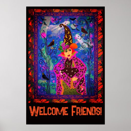 Bewitschern Spooky Halloween-Party Décor Poster (Vorne)