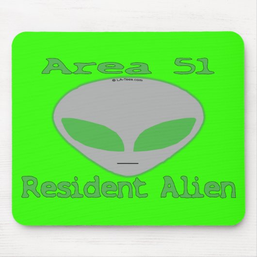 Bewohner-alien des Bereichs-51 Mousepad (Vorne)