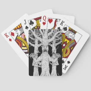 Bewohner des Teuflischen Waldes Weird Horror Art Spielkarten