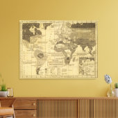 Bewohnte Welt Leinwanddruck (Insitu (Wohnzimmer))