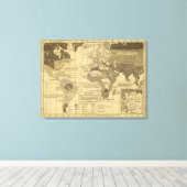Bewohnte Welt Leinwanddruck (Insitu (Holzboden))