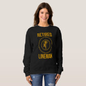 Bewölkt Lineman Retirement Sweatshirt (Vorne ganz)