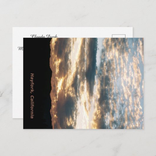 Bewölkt...... Postkarte (Vorne/Hinten)