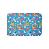 bewölkt Regenbogenregentropfen-Herzmuster Badematte (Vorderseite)