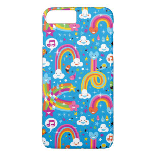 bewölkt Regenbogenregentropfen-Herzmuster Case-Mate iPhone Hülle