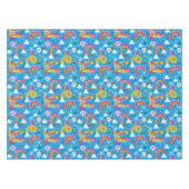 bewölkt Regenbogenregentropfen-Herzmuster Tischdecke (Vorderseite (Horizontal))