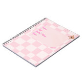 Bewölkte Gedanken in Rosa Notizblock (Linke Seite)