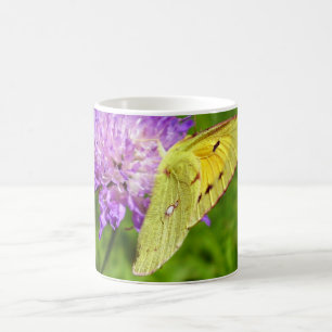 Bewölkte gelbe Schmetterlings-Wanzen-Tasse Kaffeetasse