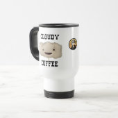 Bewölkte Kaffee-Reise-Tasse Reisebecher (Vorderseite Links)