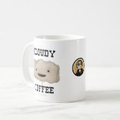 Bewölkte Kaffee-Tasse Kaffeetasse (Vorderseite Links)