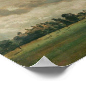 Bewölkte Landschaft (nach Constable) Poster (Ecke)